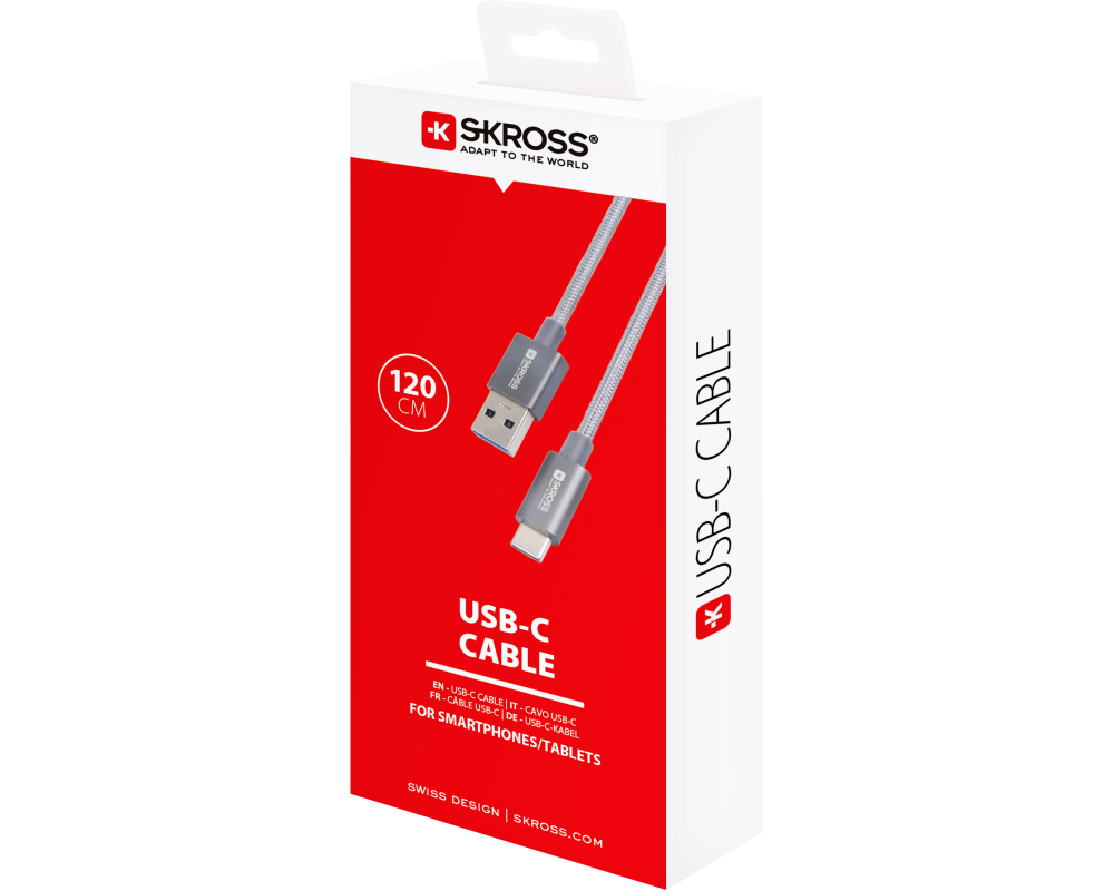 SKROSS USB-C Cable 3.0 SKCA0012A-C120CN 1.2m Space Grey