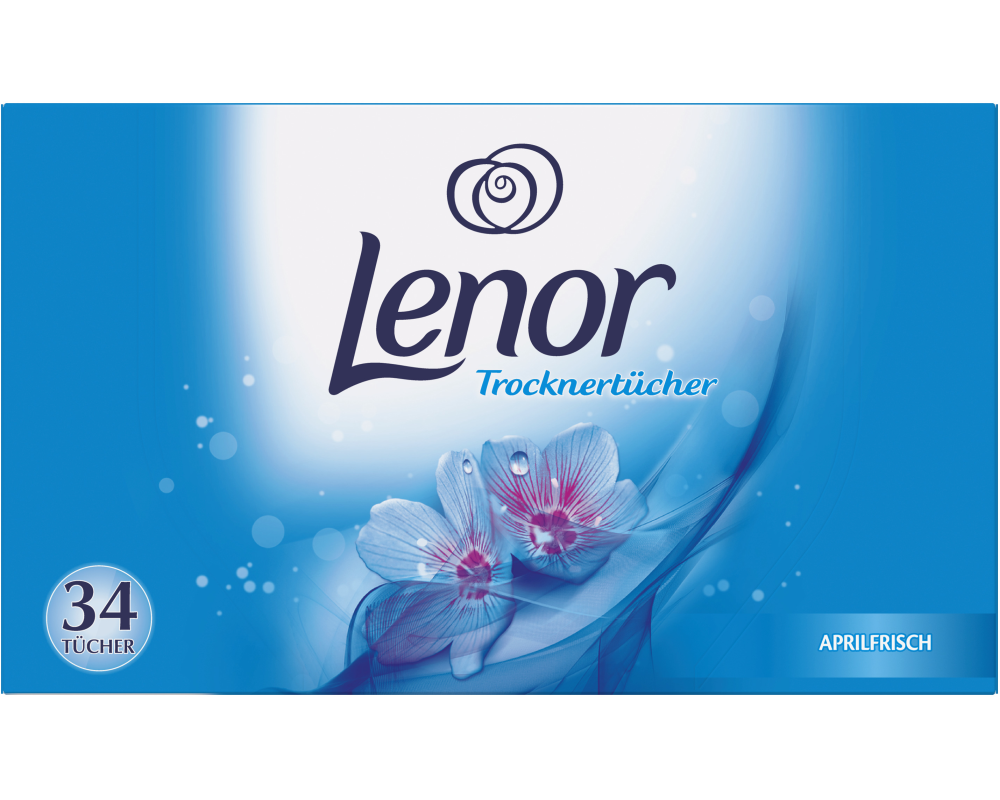LENOR Trocknertücher 970314 Aprilfrisch 34 Tücher