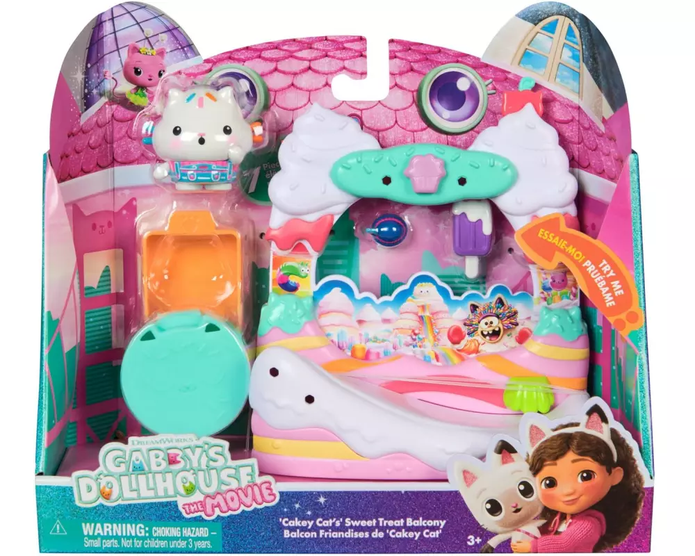 Spinmaster Gabby's Dollhouse Movie Cakeys Sweet Treat Balkon