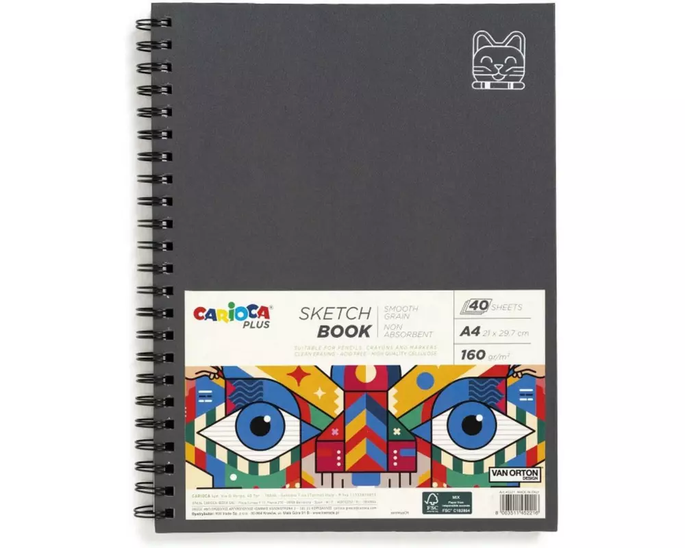 Carioca Sketchbook Plus A4 40 Blatt