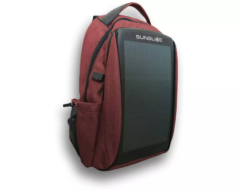 SunSlice Zenith – Solar Backpack – Rot 8 W