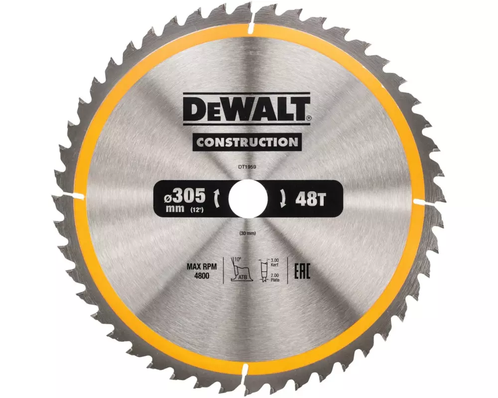 DEWALT Kreissägeblatt 305 x 30 mm, 48 WZ