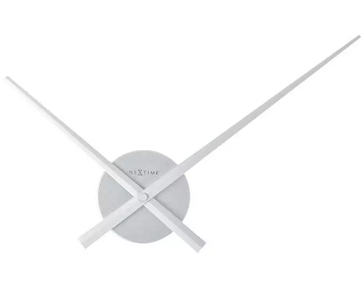 NeXtime Wanduhr Small Hands Ø 48 cm Silber