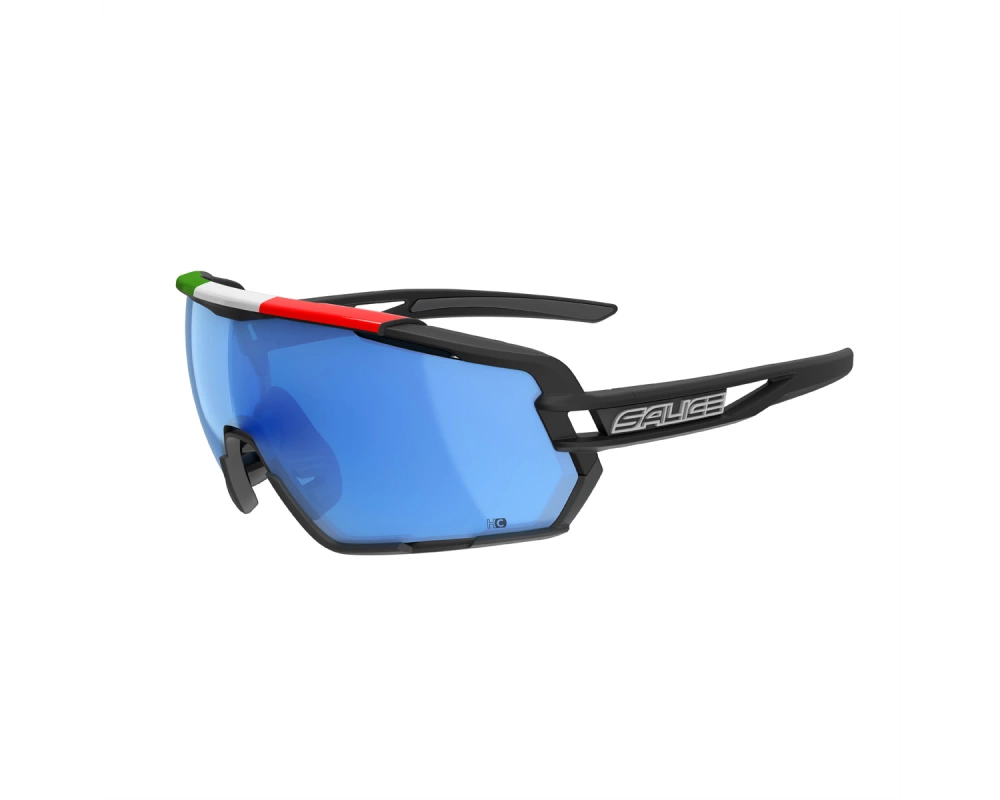 Salice Occhiali Sportbrille 020ITA, Black ITA / RW Blue