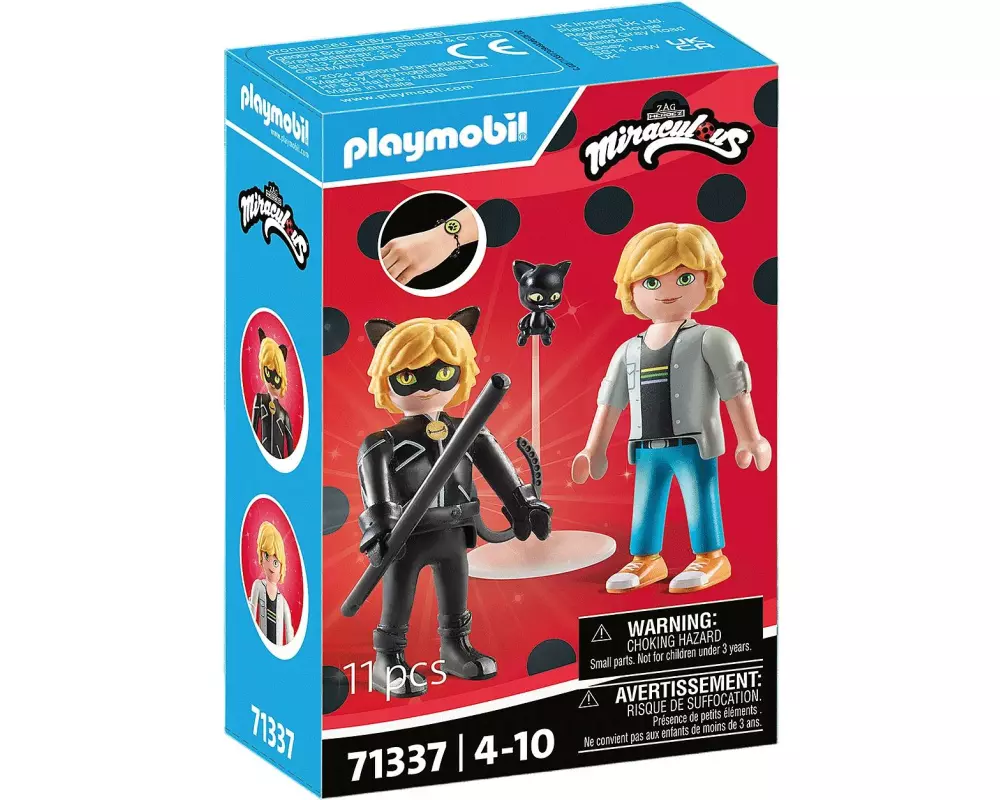 Playmobil Miraculous Adrien & Cat Noir 71337