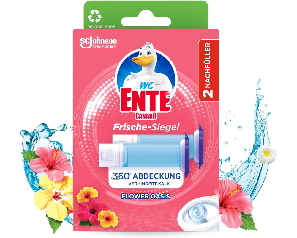 WC-ENTE Fresh Discs 1136386 Blütenoase, Refill
