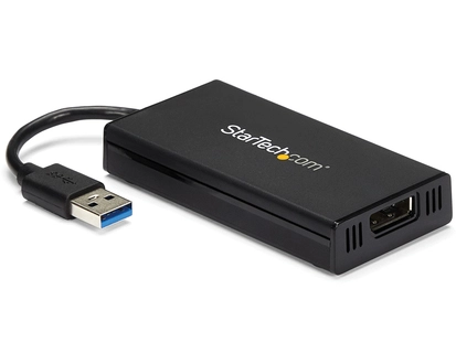 StarTech.com USB 3.0 to 4K DisplayPort External Multi Monitor Video Graphics Adapter â€" DisplayLink Certified â€" Ultra HD 4K