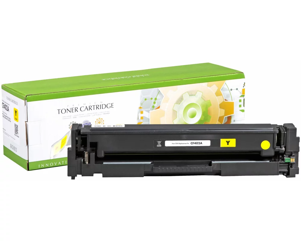 STATIC Toner cartridge compatible with HP CF402A yellow compatible 1.400 pages