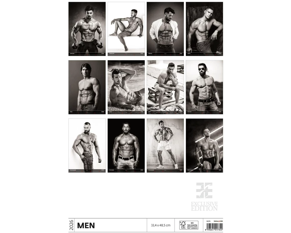 TH Erotic Bildkalender Men 2026