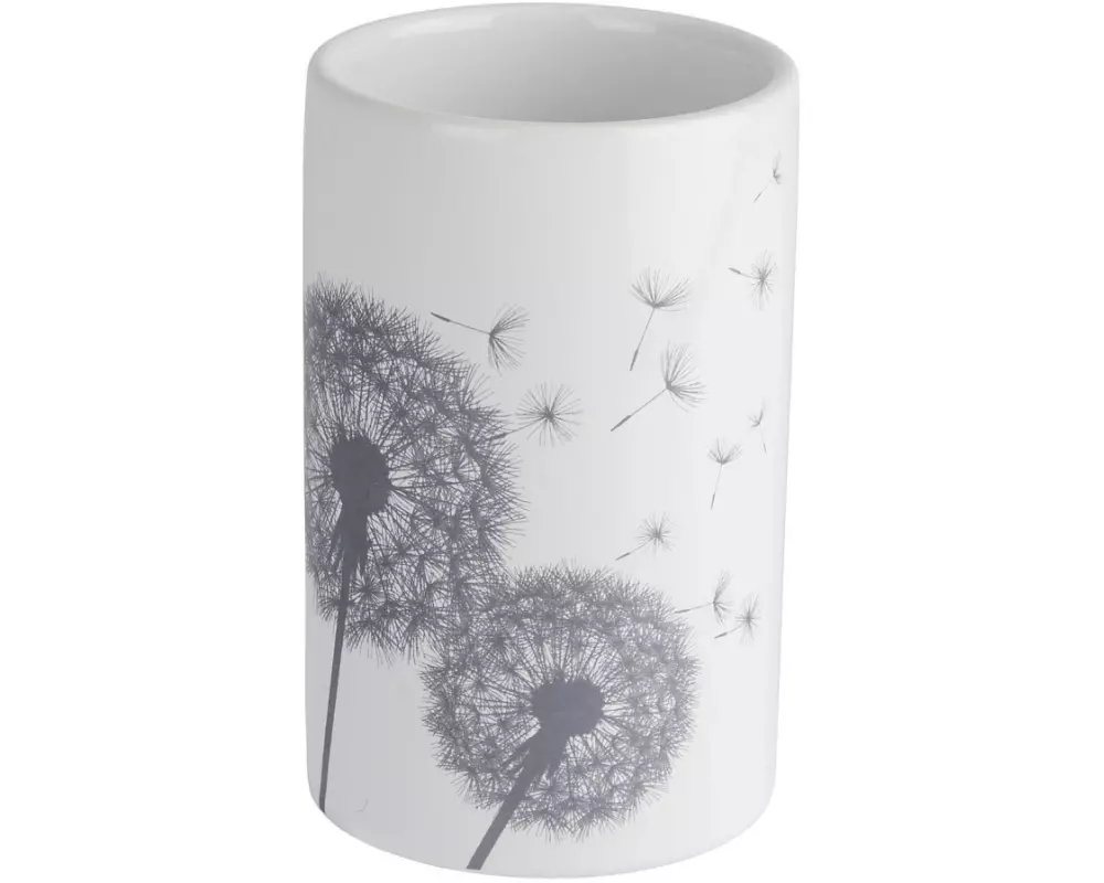 Wenko Zahnputzbecher Astera Grau/Weiss