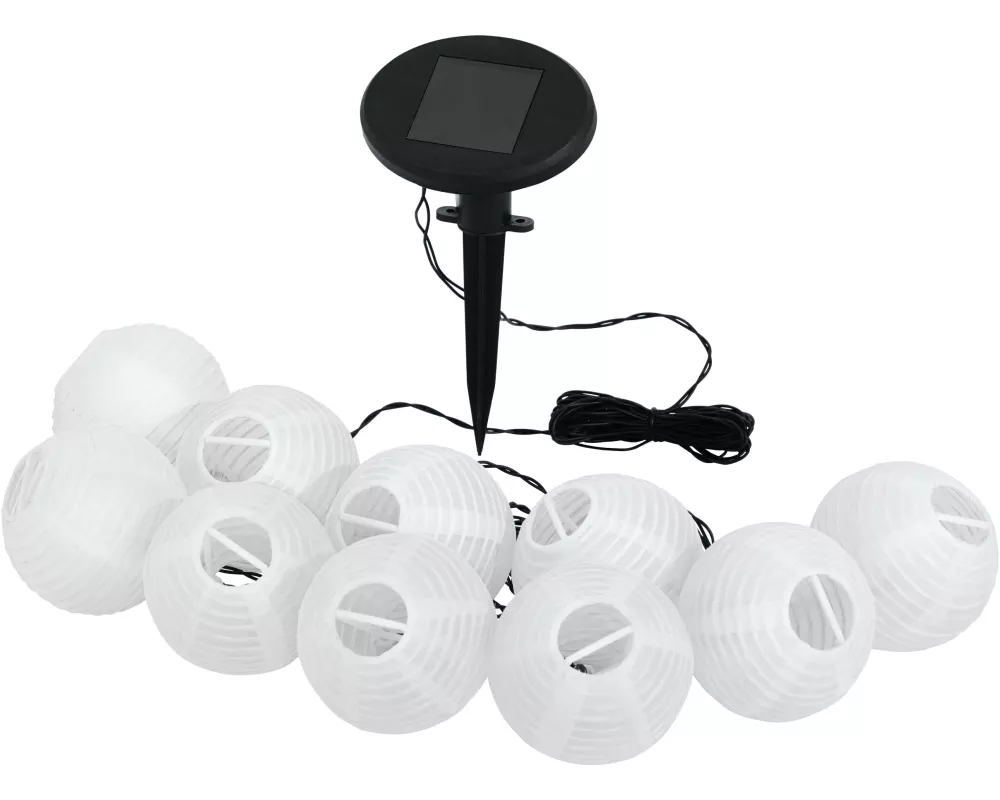 EGLO Leuchten Solar LED-Lichterkette 4.3 m Weiss