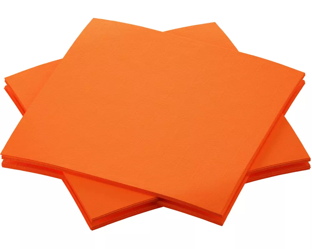 Duni Cocktailservietten 20 cm x 20 cm, 180 Stück, Orange