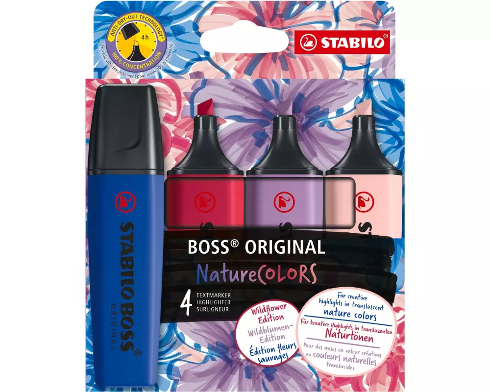 STABILO BOSS Wildflowers 4er Etui