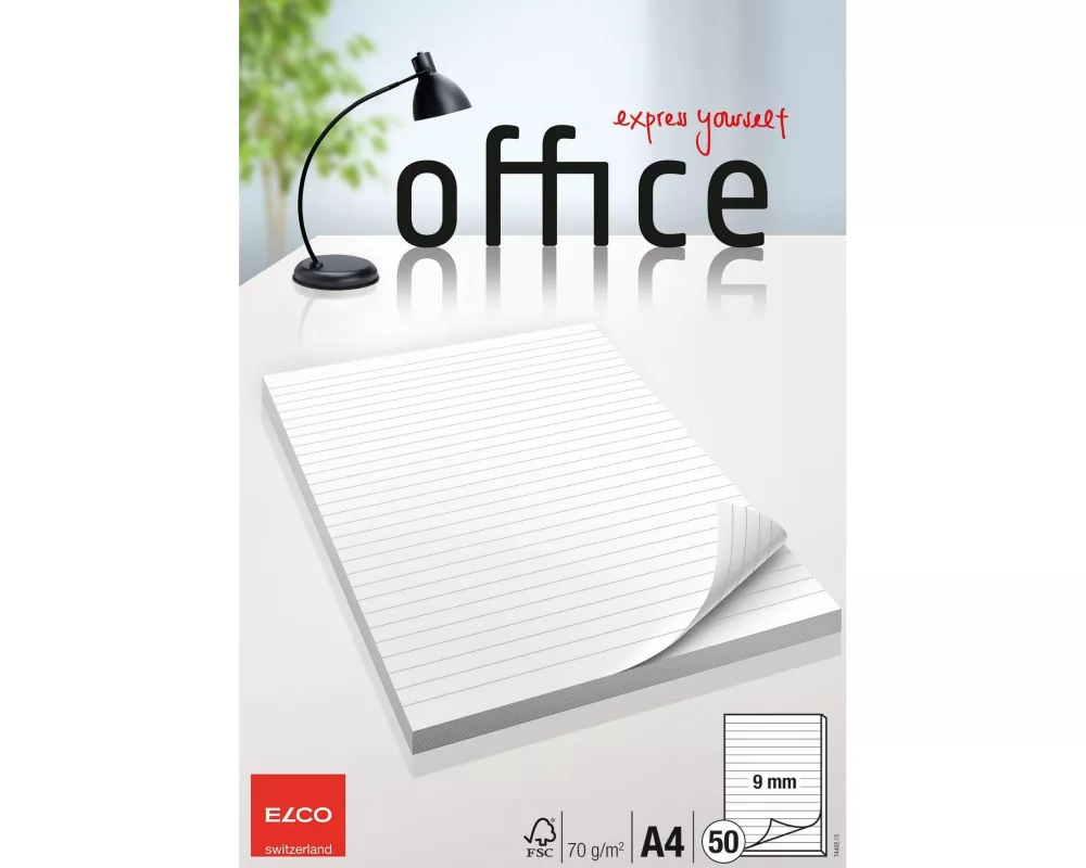 ELCO Notizblock Office 50 Blatt, Liniert
