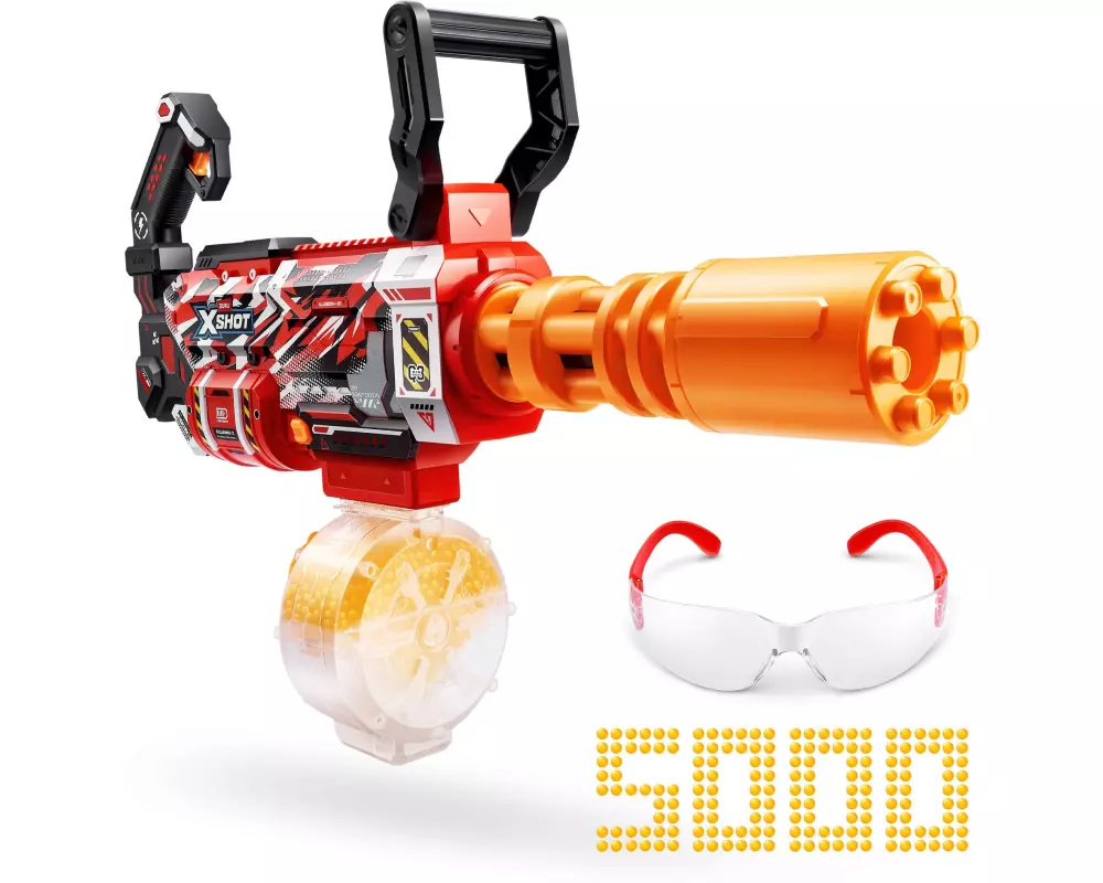 X-Shot Hyper Gel Gattlin Blaster motorisiert mit Gel-Kugeln – EN71
