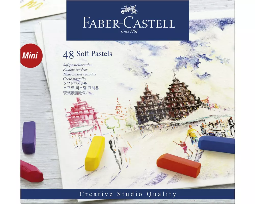 Faber-Castell Pastellkreide Soft Mini 48 Stück