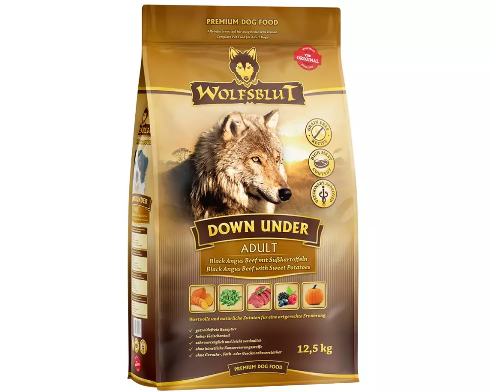 Wolfsblut Trockenfutter Canine Adult Down Under – Black Angus, 12.5 kg