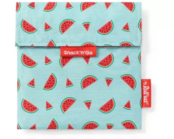 Roll'eat Lunchbeutel Snack'n'Go Fruits Watermelon 18 x 19 cm