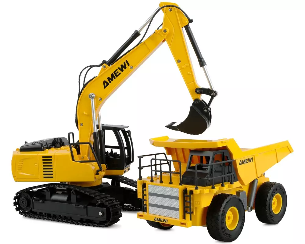 Amewi 2-in-1 Set Kipper & Kettenbagger 1:24 RTR