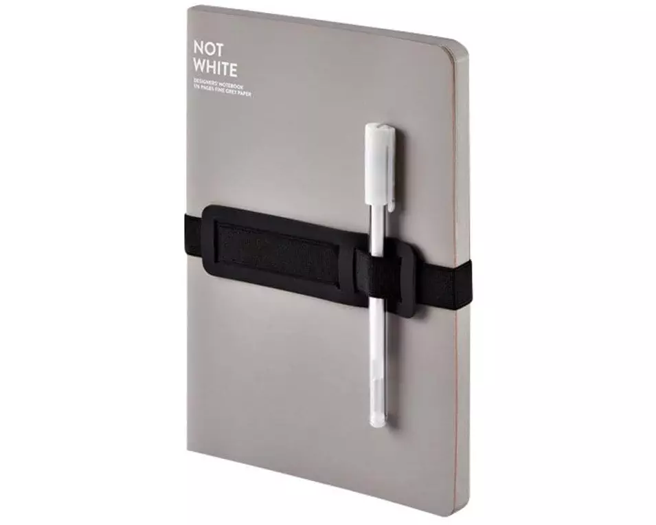 Nuuna Notizbuch Not White L Light 22 x 16.5 cm, Blanko 2-teilig