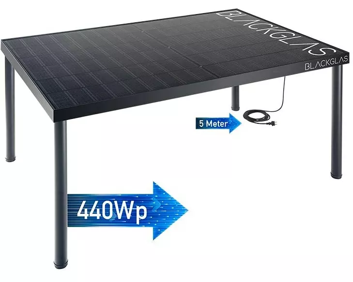 BLACKGLAS Solartisch ECOgrace SW 440 W