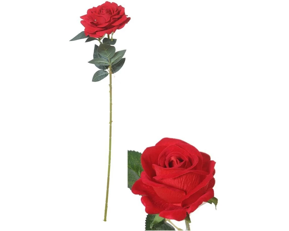 CHALET Kunstblume Rose Rot, 74 cm