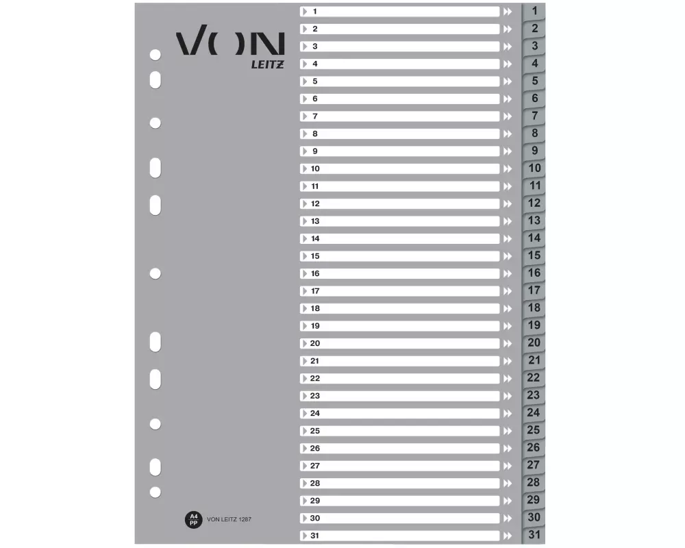 VON Register A4, 1-31