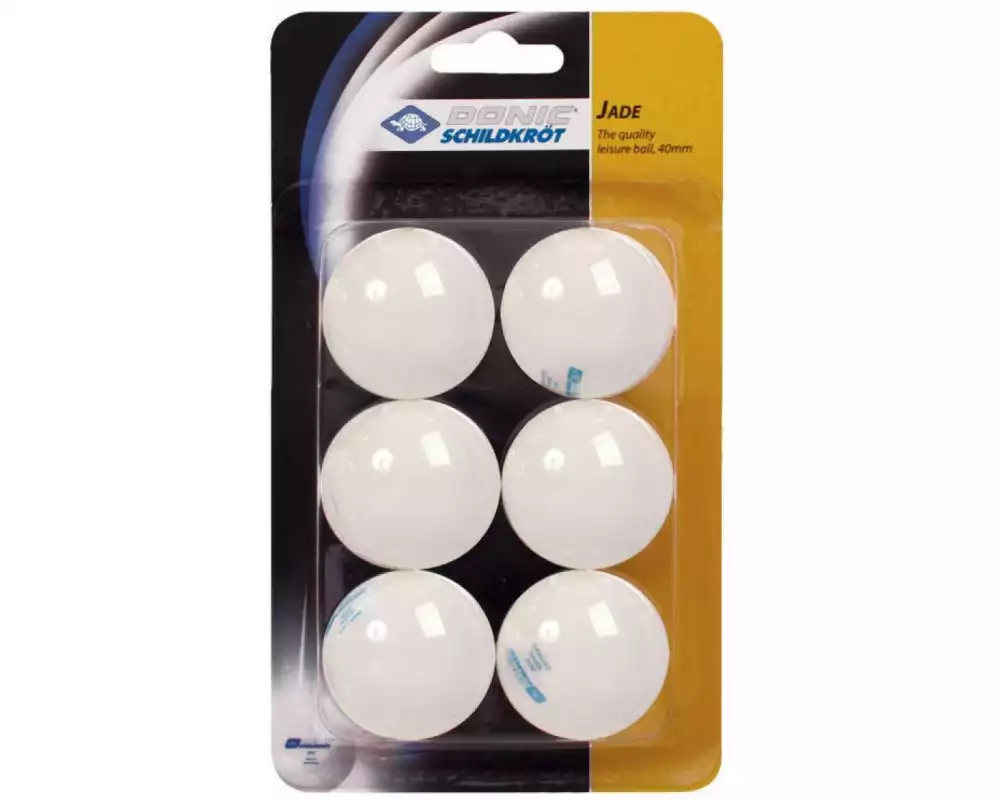 DONIC Schildkröt Tischtennisball Jade 6er Pack weiss