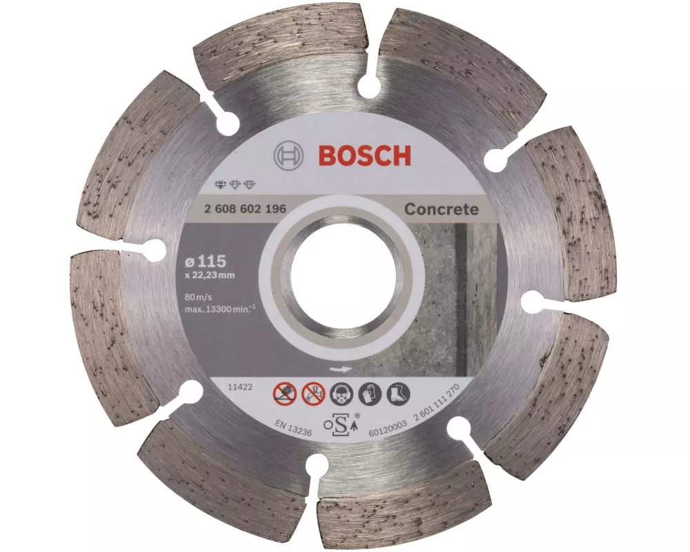 Bosch Professional Diamanttrennscheibe Standard for Concrete, 115 x 1.6 x 10 mm