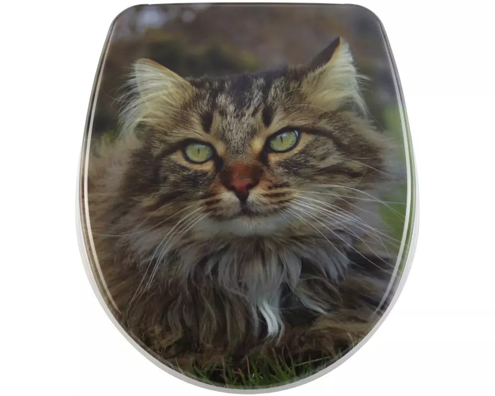 diaqua® Toilettensitz Nice Wuschel Absenkautomatik, Braun