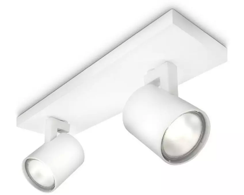 Philips Aufbauspot Runner, 2 x GU10, 20 W, Weiss