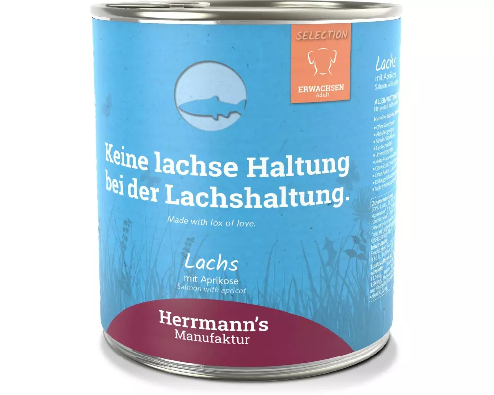 Herrmann's Nassfutter Lachs mit Aprikose 800 g