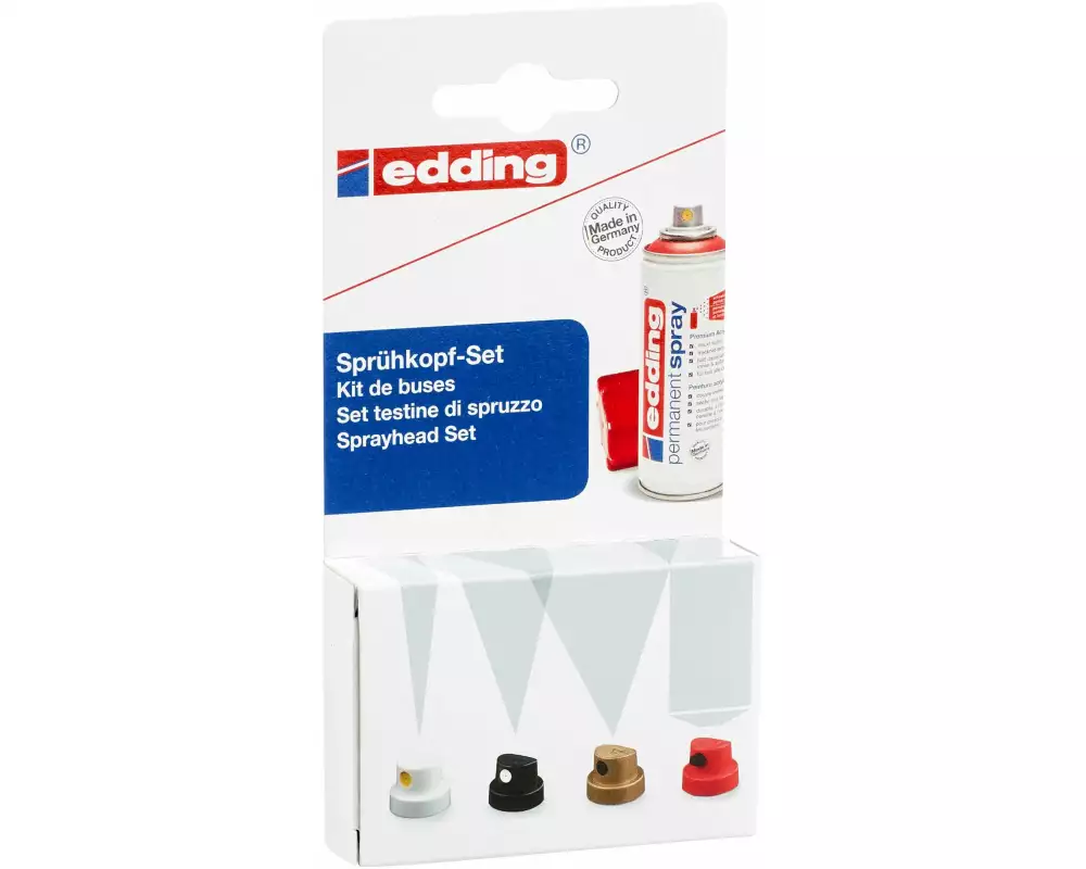 edding Sprühfarbe Spraykopfset 6 Stück