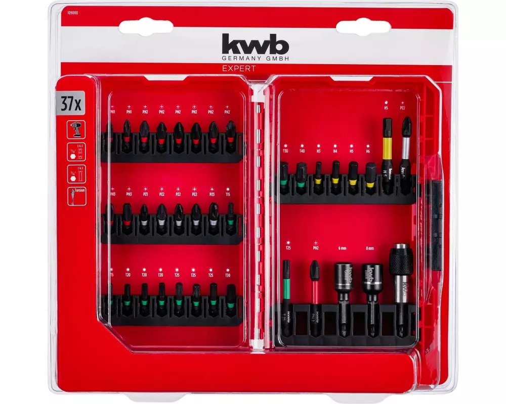 kwb Bit-Set L-Box 37-teilig
