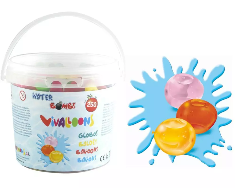 Totally Wasserballon Mehrfarbig, 250 Stück