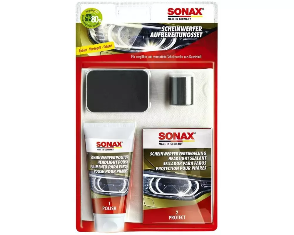 Sonax Scheinwerfer Aufbereitungsset 85 ml