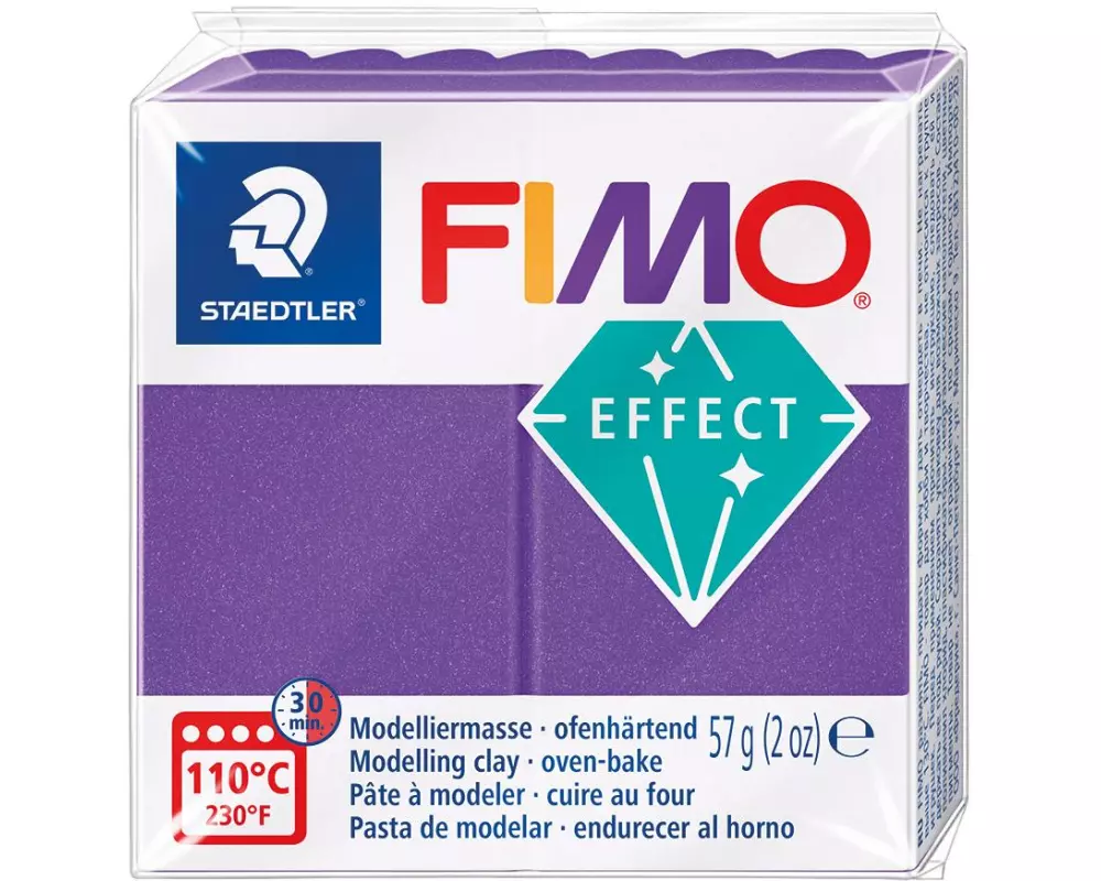 Fimo Modelliermasse Fimo effect 57g Lila metallic