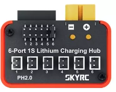 SKYRC 6-Port 1S Lithium-Batterieladestation B6neo