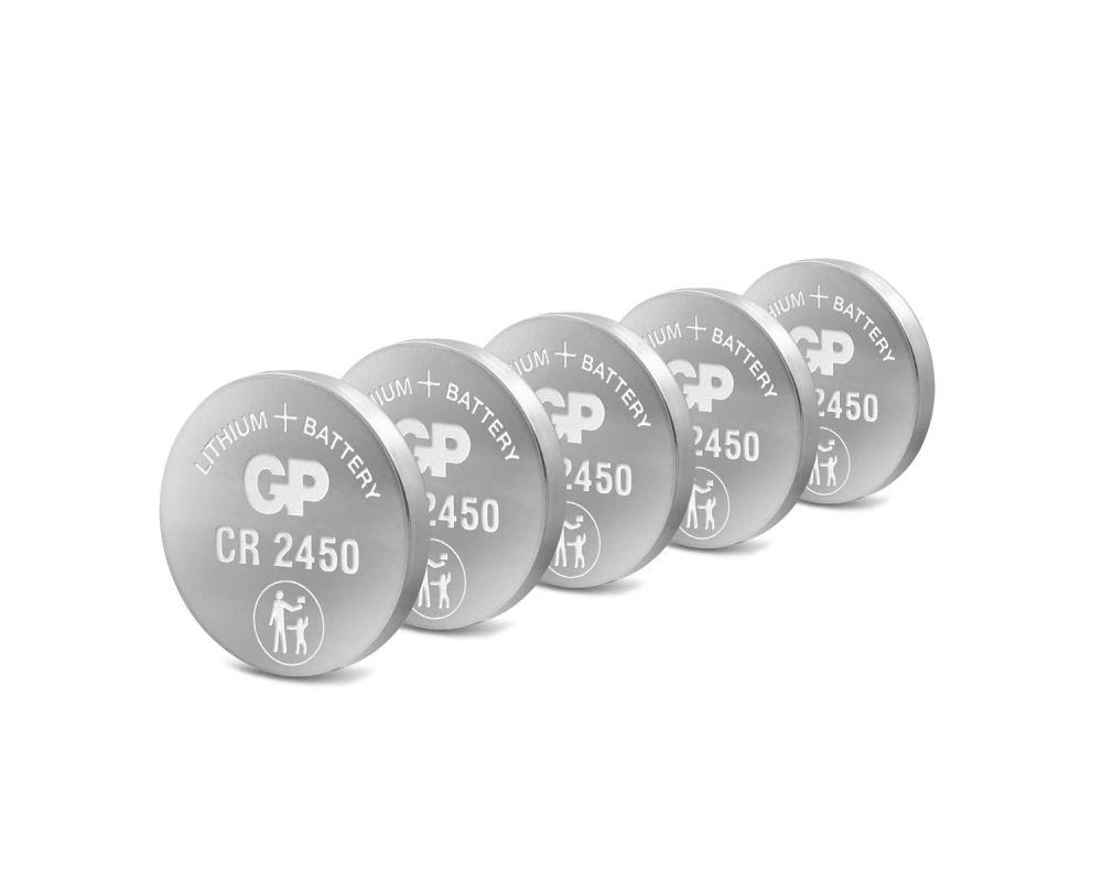 GP Batteries Lithium CR2450 5x 3V Knopfzelle