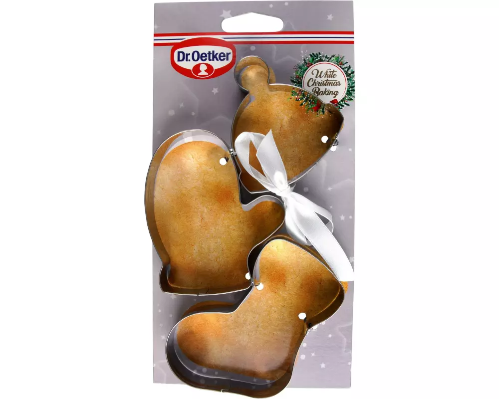 Dr.Oetker Winter-Outfit 3 Ausstecher Edelstahl