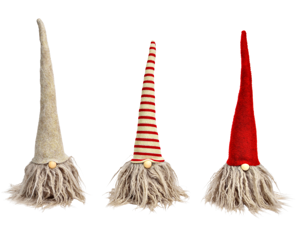 ROOST Aufsteller Wichtel 10x30x10cm 10043969 beige/rot assortiert