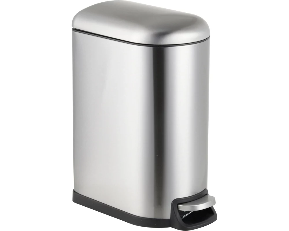 relaxdays Treteimer 10 L Silber