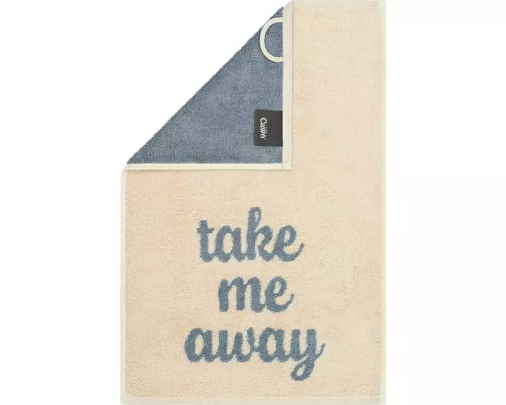 Cawö Handtuch Postcard Towels 30 x 50 cm, Beige