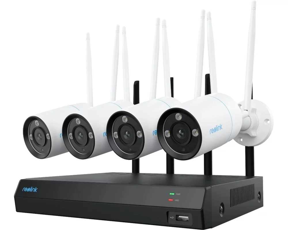 Reolink Überwachungsset NVS12-8 MB4W 4K WiFi inkl. 4 Kameras und 2TB