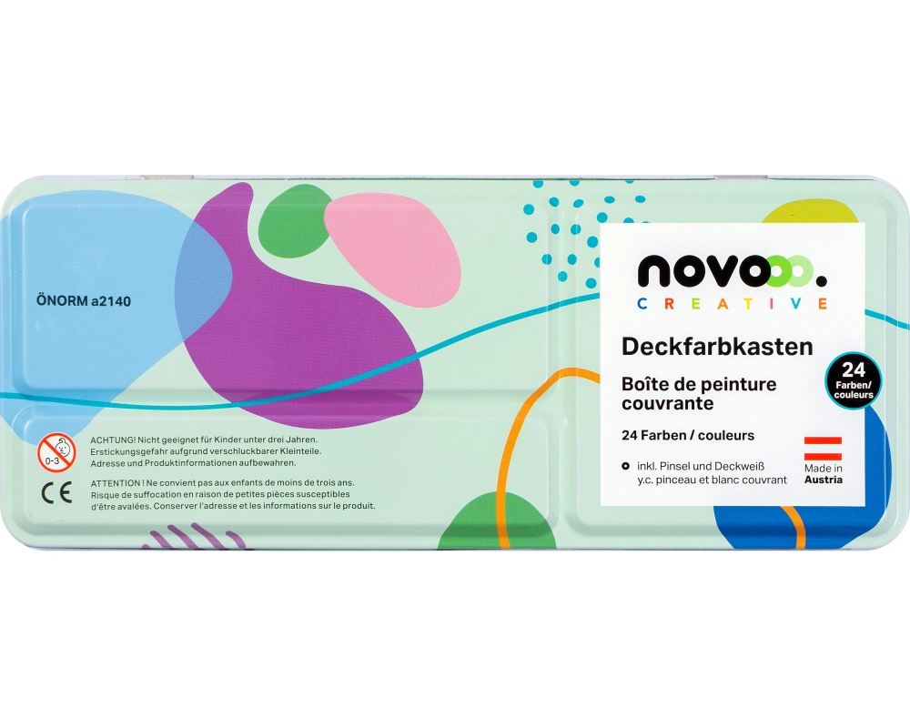 NOVOOO Deckfarbkasten 93933-0009 24 Farben