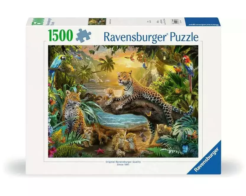 Ravensburger Puzzle Leopardenfamilie im Dschungel