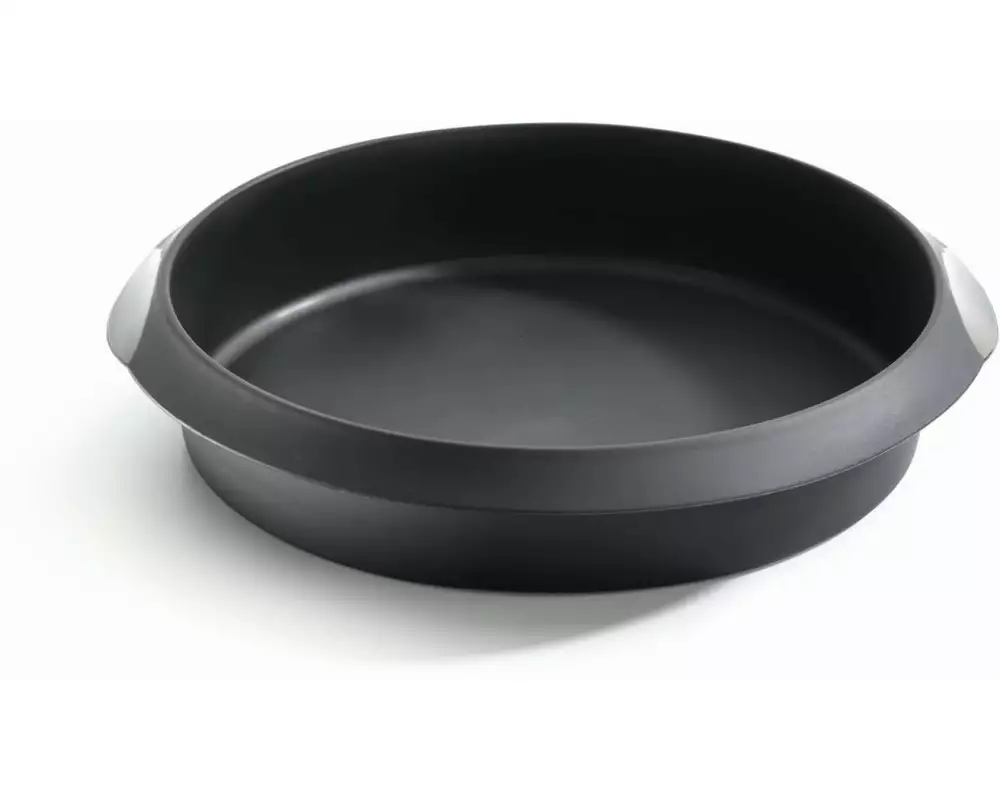 Lékué Backform Silikon, ø 26 cm, Schwarz