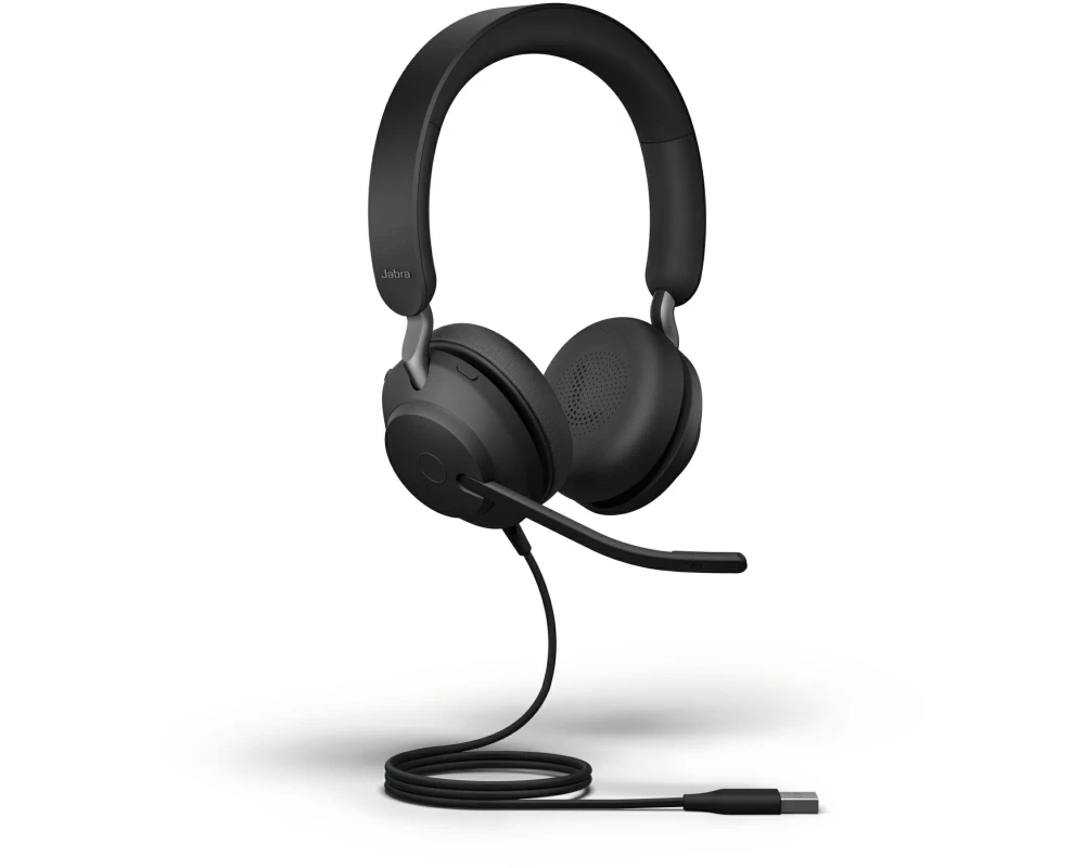 Jabra Headset Evolve2 40 SE Duo UC Schwarz, USB-A