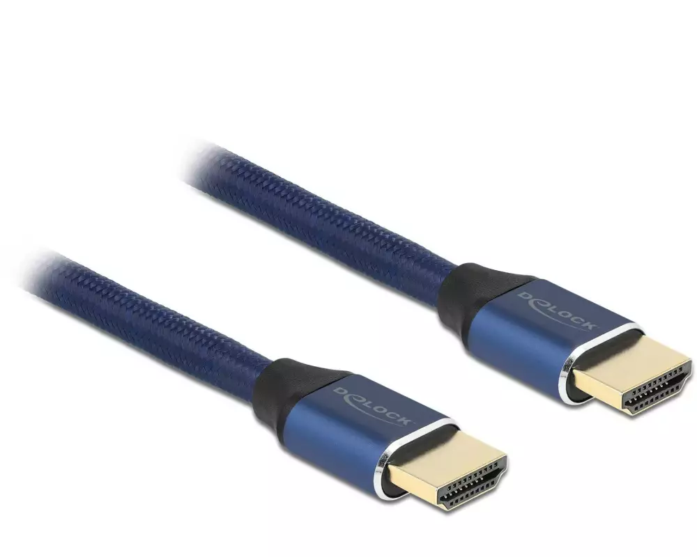 Delock Kabel 8K 60Hz HDMI - HDMI, 1 m, Blau