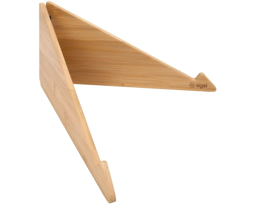 Sigel Notebook-Ständer Eyestyle, Bambus, 600 x 145 x 8 mm